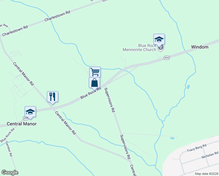 map of restaurants, bars, coffee shops, grocery stores, and more near 3574 Blue Rock Rd in Lancaster