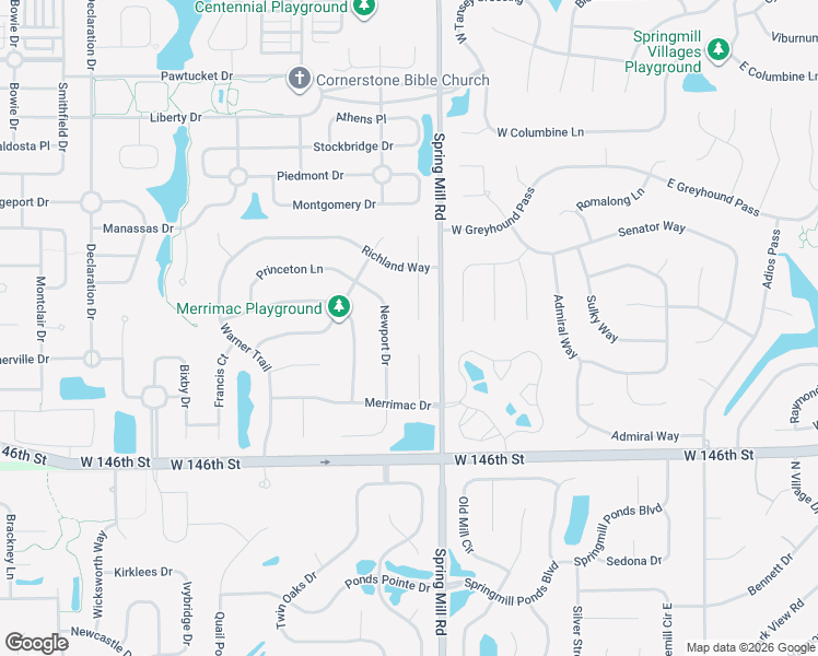 map of restaurants, bars, coffee shops, grocery stores, and more near 14902 Maggie Ct in Westfield