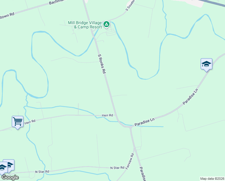 map of restaurants, bars, coffee shops, grocery stores, and more near 137 South Ronks Road in Ronks