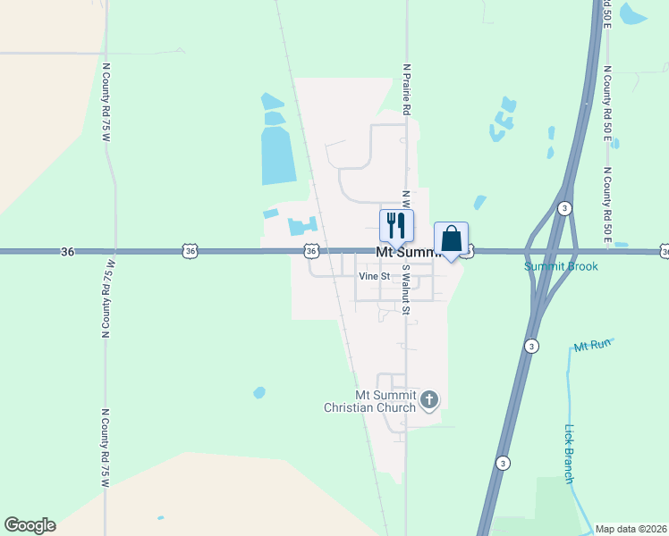 map of restaurants, bars, coffee shops, grocery stores, and more near 308 West Vine Street in New Castle