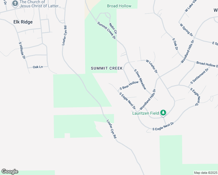 map of restaurants, bars, coffee shops, grocery stores, and more near 1400 South Eagle Nest Drive in Woodland Hills