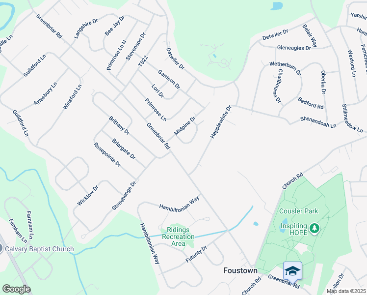 map of restaurants, bars, coffee shops, grocery stores, and more near 7 Sherry Drive in York