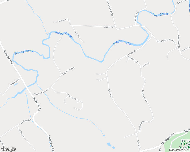 map of restaurants, bars, coffee shops, grocery stores, and more near 330 Laurel Drive in York