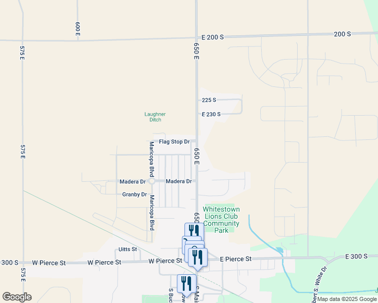 map of restaurants, bars, coffee shops, grocery stores, and more near 6476 Tacoma Boulevard in Whitestown