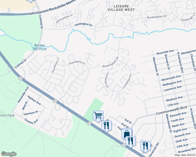 map of restaurants, bars, coffee shops, grocery stores, and more near 924 Liverpool Circle in Manchester Township
