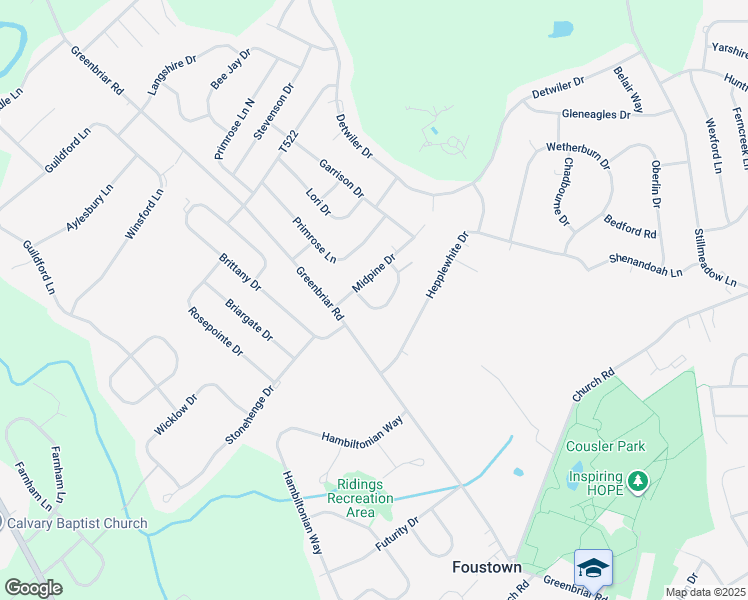 map of restaurants, bars, coffee shops, grocery stores, and more near 2 Sherry Drive in York