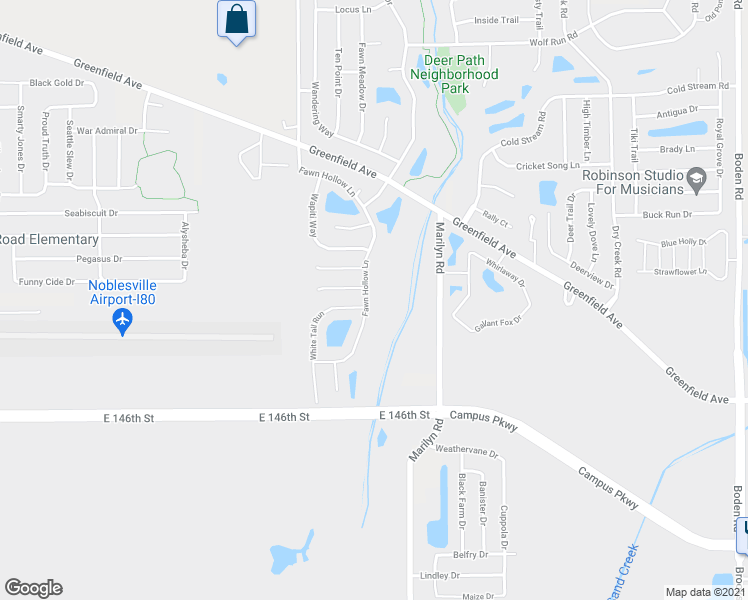 map of restaurants, bars, coffee shops, grocery stores, and more near 14786 Fawn Hollow Lane in Noblesville