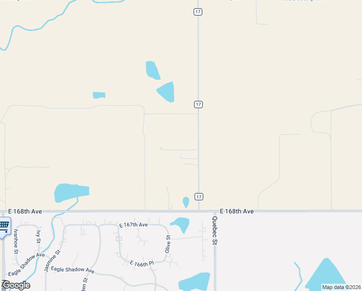 map of restaurants, bars, coffee shops, grocery stores, and more near 333 County Road 17 in Brighton