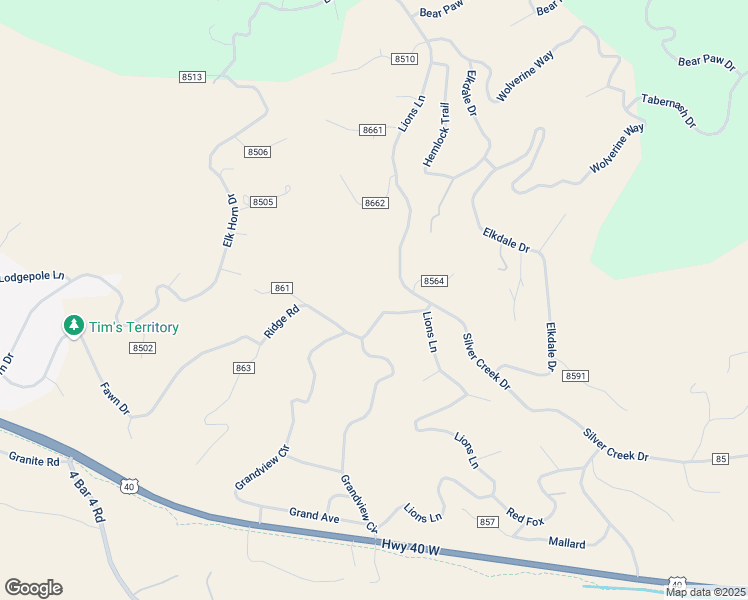 map of restaurants, bars, coffee shops, grocery stores, and more near 81 County Rd in Granby