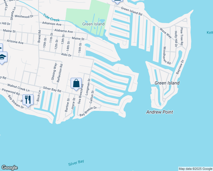 map of restaurants, bars, coffee shops, grocery stores, and more near 334 Stephan Avenue in Toms River