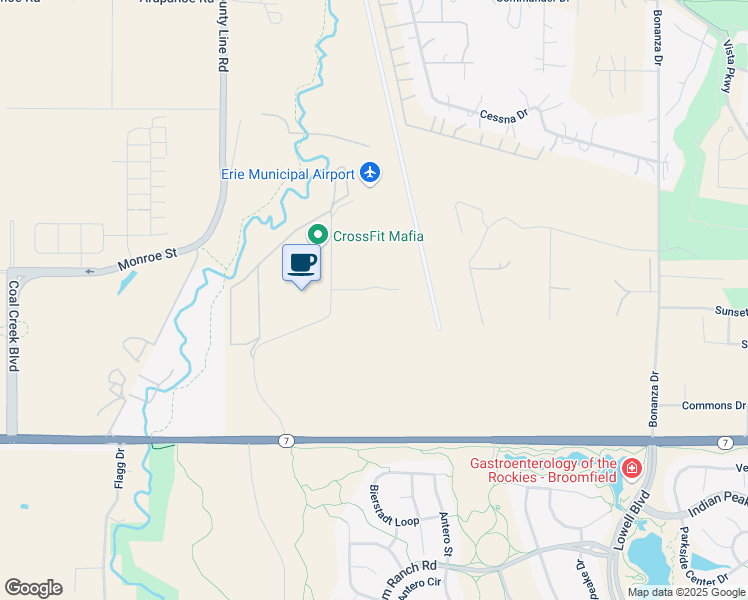 map of restaurants, bars, coffee shops, grocery stores, and more near 350 Baron Court in Erie