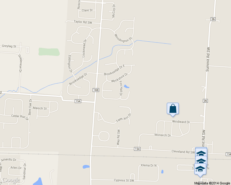 map of restaurants, bars, coffee shops, grocery stores, and more near 359 Wyncroft Court in Pataskala