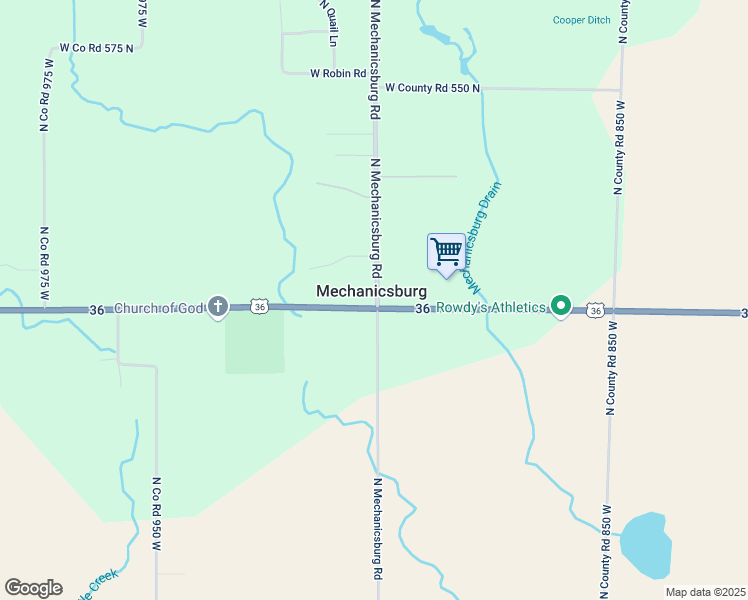 map of restaurants, bars, coffee shops, grocery stores, and more near in Mechanicsburg