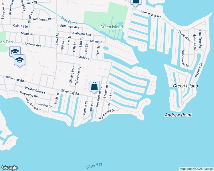 map of restaurants, bars, coffee shops, grocery stores, and more near 300 Cheryl Drive in Toms River