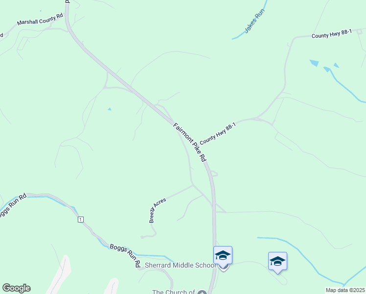 map of restaurants, bars, coffee shops, grocery stores, and more near 868 Farmont Drive in Wheeling