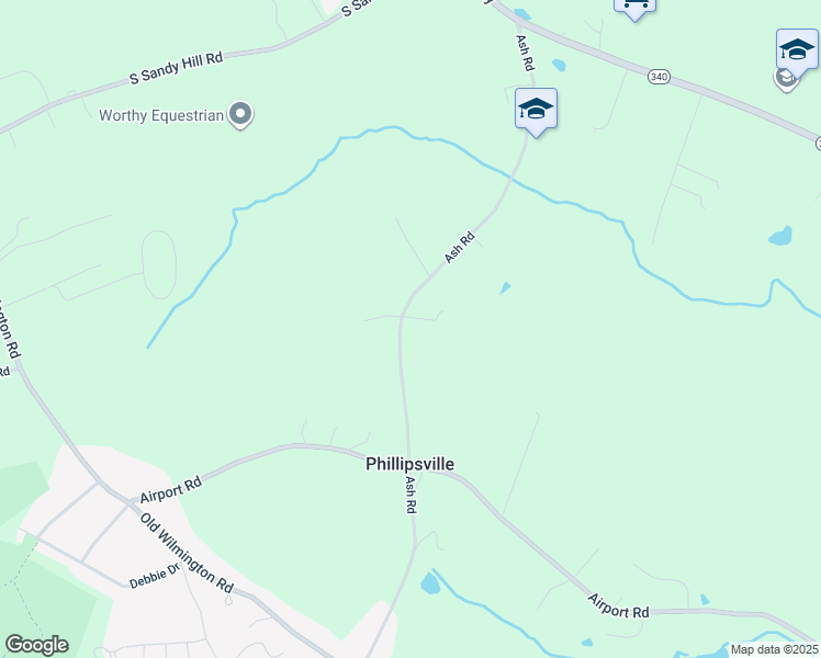 map of restaurants, bars, coffee shops, grocery stores, and more near 280 Ash Road in Coatesville