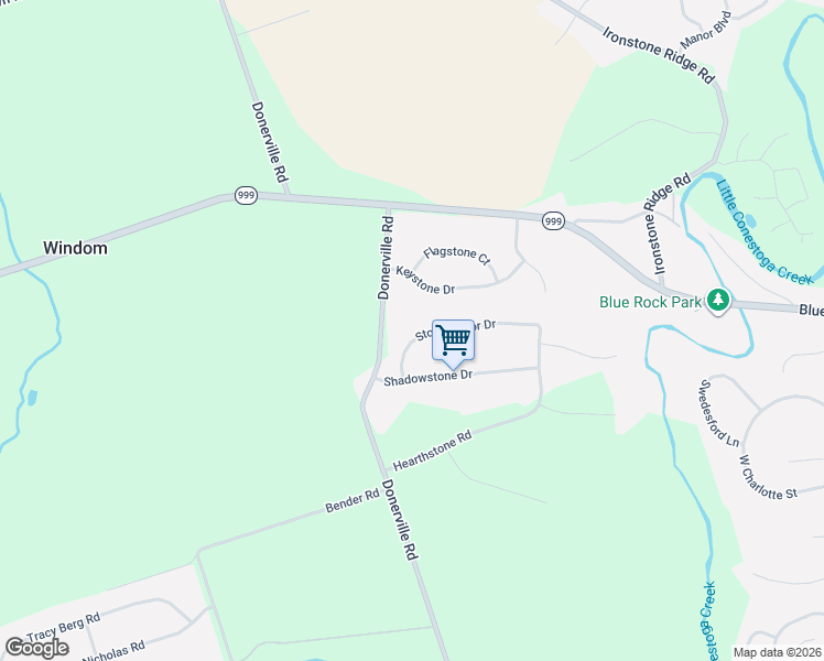 map of restaurants, bars, coffee shops, grocery stores, and more near 1004 Stonemanor Drive in Lancaster