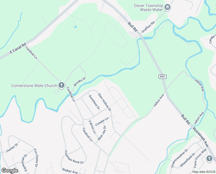 map of restaurants, bars, coffee shops, grocery stores, and more near 3236 North Wynd Avenue in Dover