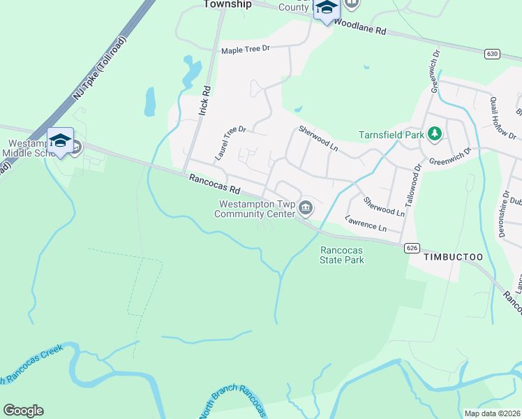 map of restaurants, bars, coffee shops, grocery stores, and more near 766 Rancocas Road in Westampton