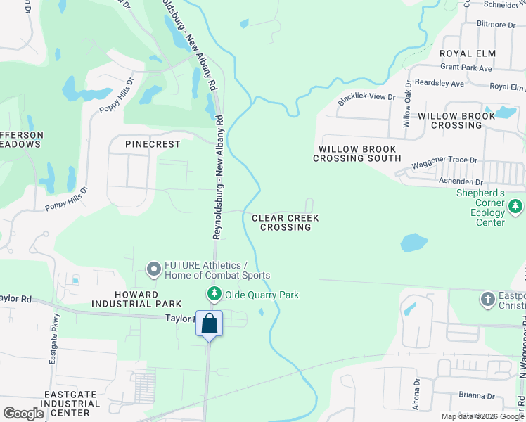 map of restaurants, bars, coffee shops, grocery stores, and more near 7571 Clear Creek Court in Blacklick