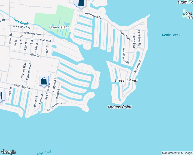 map of restaurants, bars, coffee shops, grocery stores, and more near 380 Aldo Drive in Toms River