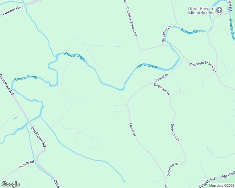 map of restaurants, bars, coffee shops, grocery stores, and more near 330 Laurel Drive in York