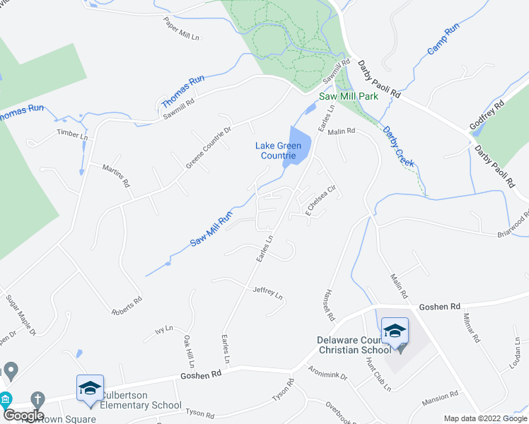 map of restaurants, bars, coffee shops, grocery stores, and more near 296 Walchaerts Court in Delaware County