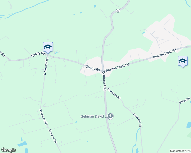 map of restaurants, bars, coffee shops, grocery stores, and more near 66 Quarry Road in Gap