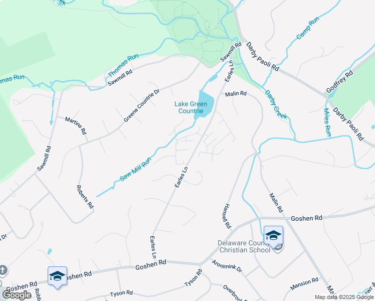 map of restaurants, bars, coffee shops, grocery stores, and more near 291 Walchaerts Court in Newtown Square