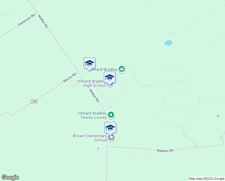 map of restaurants, bars, coffee shops, grocery stores, and more near 2800 Walker Road in Hilliard