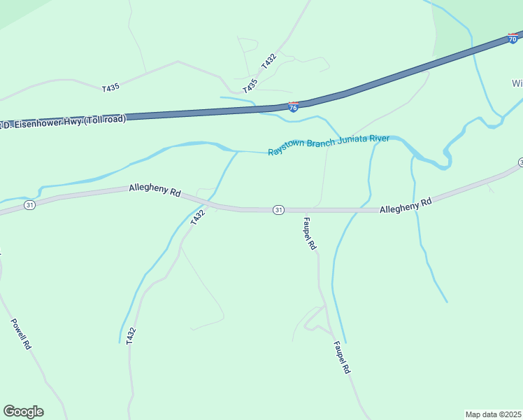map of restaurants, bars, coffee shops, grocery stores, and more near Allegheny Road in Manns Choice