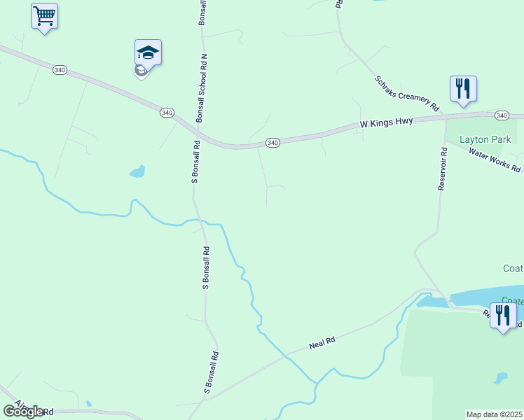 map of restaurants, bars, coffee shops, grocery stores, and more near 108 Edwards Drive in Coatesville