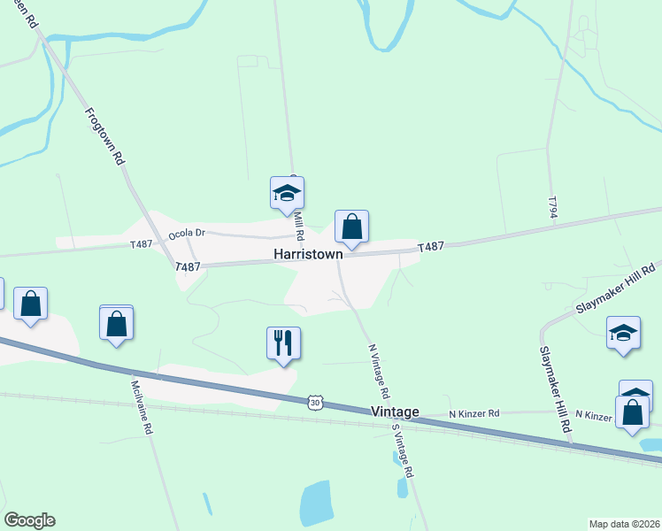 map of restaurants, bars, coffee shops, grocery stores, and more near 142 Harristown Rd in Paradise