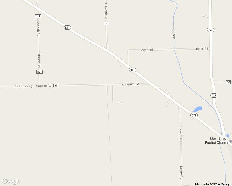 map of restaurants, bars, coffee shops, grocery stores, and more near 11884 Arcanum Road in Arcanum