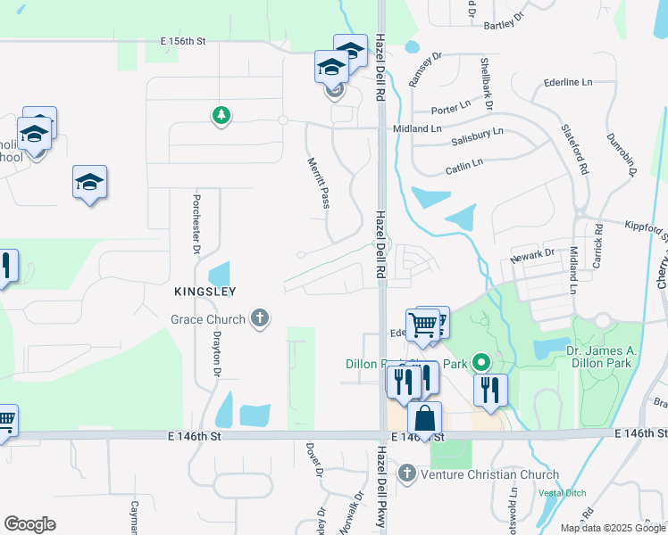 map of restaurants, bars, coffee shops, grocery stores, and more near 5682 Castor Way in Noblesville