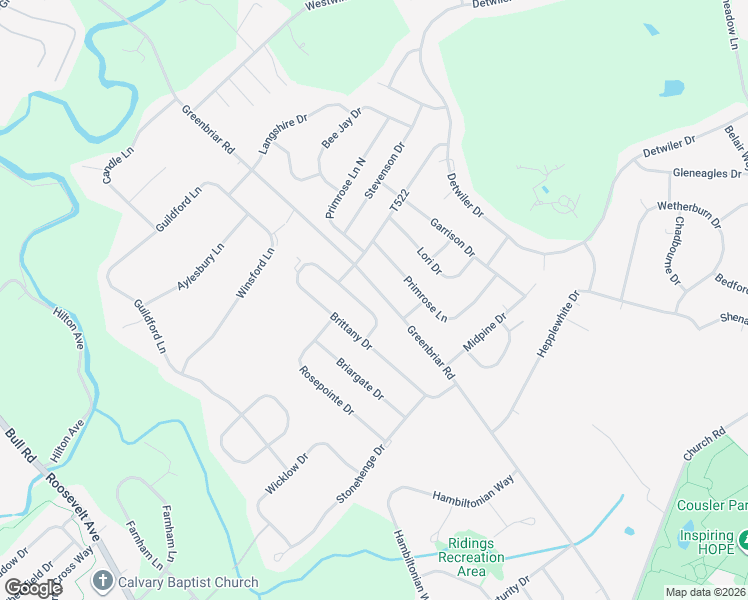map of restaurants, bars, coffee shops, grocery stores, and more near 40 Monteview Drive in York
