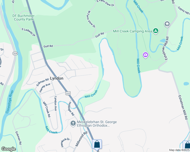 map of restaurants, bars, coffee shops, grocery stores, and more near 234 Mackin Ave in Lancaster