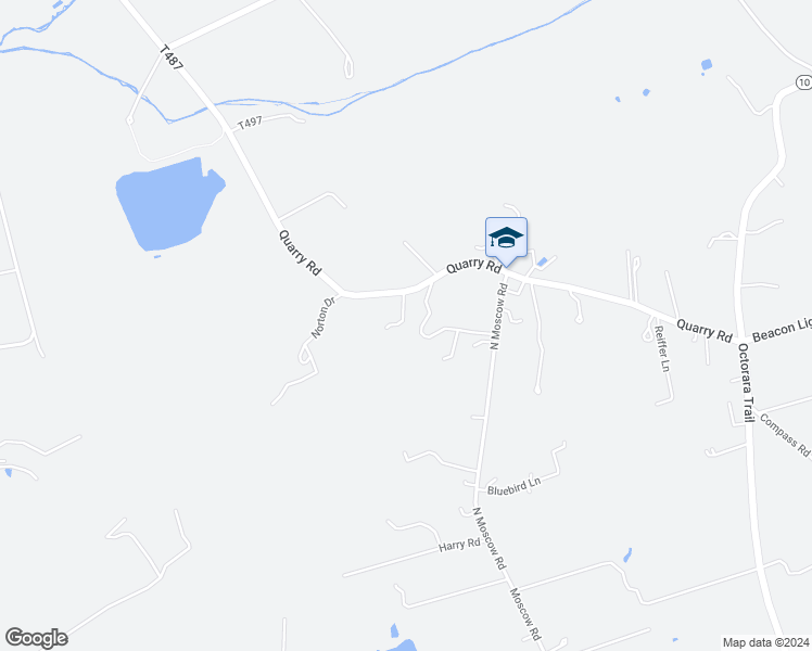 map of restaurants, bars, coffee shops, grocery stores, and more near 924 Quarry Road in Gap