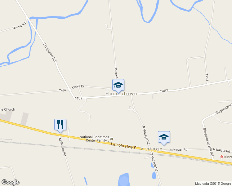 map of restaurants, bars, coffee shops, grocery stores, and more near 133 Harristown Road in Paradise