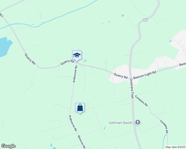 map of restaurants, bars, coffee shops, grocery stores, and more near 374 Quarry Road in Gap