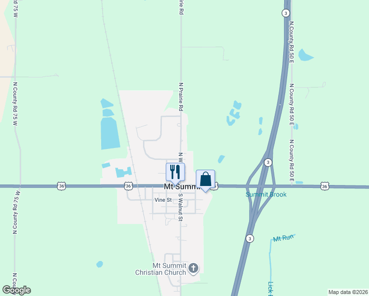 map of restaurants, bars, coffee shops, grocery stores, and more near 302 North Walnut Street in New Castle