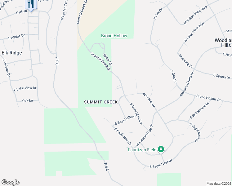 map of restaurants, bars, coffee shops, grocery stores, and more near 968 South Summit Dreek Drive in Woodland Hills
