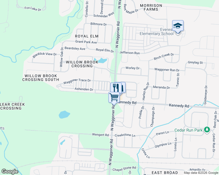 map of restaurants, bars, coffee shops, grocery stores, and more near 8087 Nebraska Lane in Blacklick