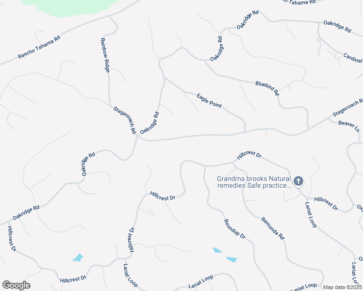 map of restaurants, bars, coffee shops, grocery stores, and more near 16790-16878 Hillcrest Drive in Corning