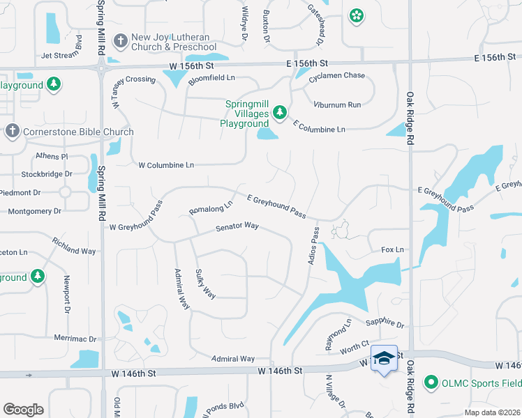 map of restaurants, bars, coffee shops, grocery stores, and more near 150 Senator Way in Carmel