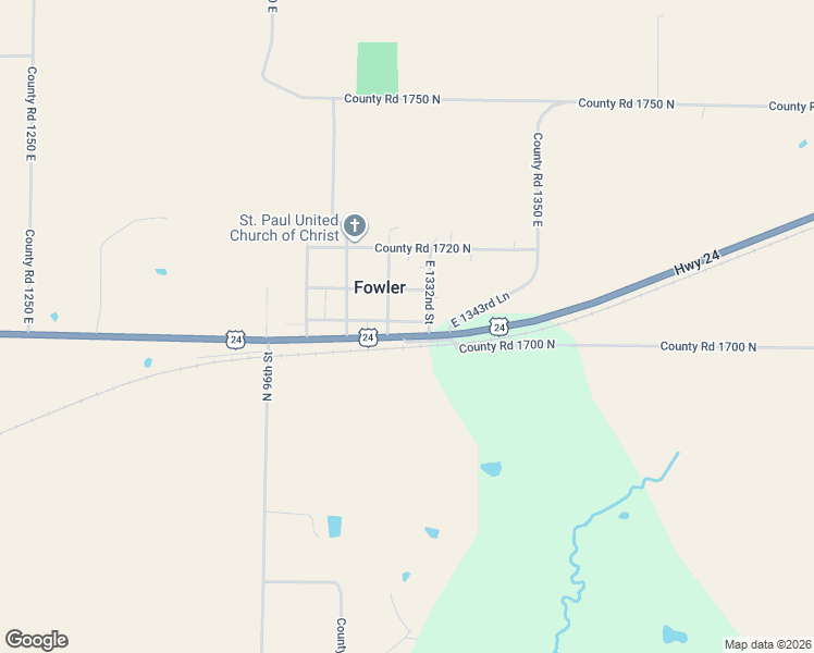map of restaurants, bars, coffee shops, grocery stores, and more near 1711 East 1332nd Street in Fowler