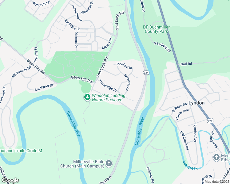 map of restaurants, bars, coffee shops, grocery stores, and more near 30 Turnbridge Drive in Lancaster