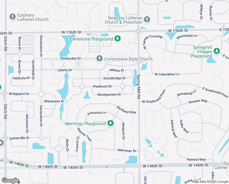map of restaurants, bars, coffee shops, grocery stores, and more near 618 Piedmont Drive in Westfield