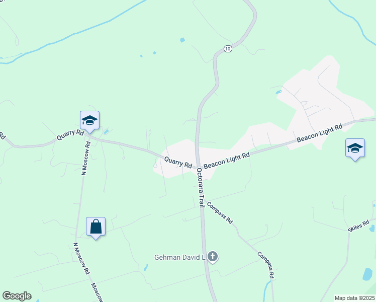 map of restaurants, bars, coffee shops, grocery stores, and more near 465 Octorara Trail in Gap
