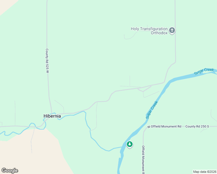 map of restaurants, bars, coffee shops, grocery stores, and more near 4996 Fall Creek Road in Crawfordsville